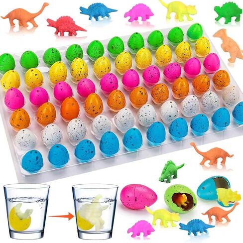 60PCS Small Hatching Dinosaur Eggs for Dinosaur Birthday Party Favors Bulk in Saudi Arabia