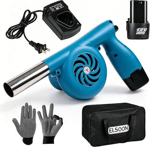 ELSOON Electric Bellows Portable Fireplace Tools 12V 5000 RPM Fan Bellows Fire Wood Stove Blower Outdoor BBQ Camping Fire Fan in Saudi Arabia
