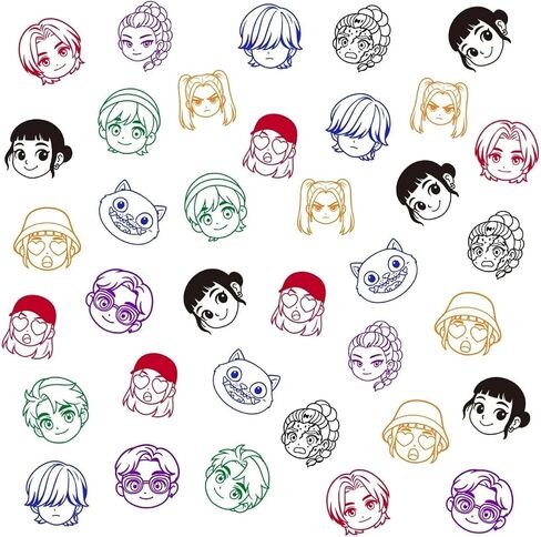 24Pcs for Demon Hunters Themed Stampers - Perfect Kpop Birthday Party Supplies & Goody Bag Fillers for Party Favors in Kuwait