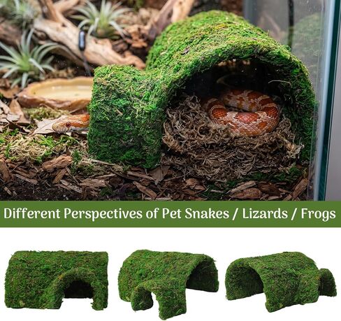 Reptile Tunnel Cave Hide, Handmade Shelter for Gecko Snake, Tunnel Hide in Saudi Arabia