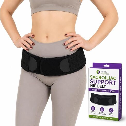 Sacroiliac Support SI Loc Hip Belt for Men and Women Lumbar Lower Back Joint Pelvic Posture Support - Small/Medium in Kuwait