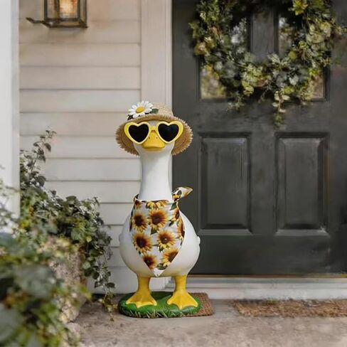 namph Heart Shaped Sunglasses 8 Pcs, Cute Mini Heart Glasses for 17 & 23 Inch Porch Goose Statue, 8 Colors Dress Up Accessories for Lawn Goose Outfits, Small Pets and Plush Toys in Kuwait
