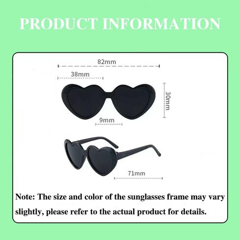 namph Heart Shaped Sunglasses 8 Pcs, Cute Mini Heart Glasses for 17 & 23 Inch Porch Goose Statue, 8 Colors Dress Up Accessories for Lawn Goose Outfits, Small Pets and Plush Toys in Kuwait