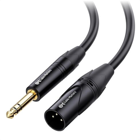 Cable Matters 6.35mm (1/4 Inch) TRS to XLR Cable 10 ft Male to Male (XLR to TRS Cable, XLR to 1/4 Cable, 1/4 to XLR Cable) in Kuwait