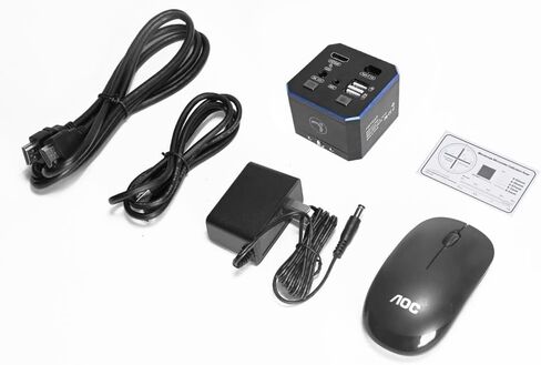 HAYEAR 4K UHD Digital Microscope Camera High Speed 4K 1080P 60fps HDMI Measurement Camera Color CMOS USB Storage Dual HDMI USB3.0 Output Compatible Windows/iOS Support Calibration (HY-6805) in Saudi Arabia