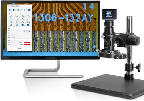 HAYEAR 4K UHD Digital Microscope Camera High Speed 4K 1080P 60fps HDMI Measurement Camera Color CMOS USB Storage Dual HDMI USB3.0 Output Compatible Windows/iOS Support Calibration (HY-6805) in Saudi Arabia