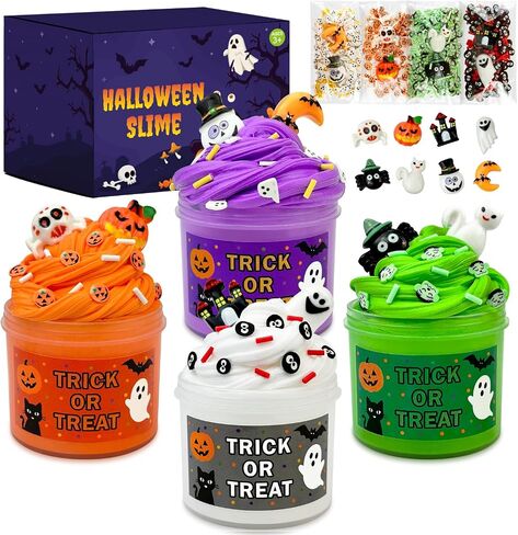 Christmas Party Favors for Boys Girls - 8 Pack Holiday Slime Kit, Small Xmas Classroom School Gifts Prizes for Kids Student, Christmas Non Candy Goodie Treat Bag Stocking Stuffers Trinkets in Kuwait