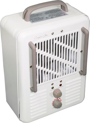 Comfort Glow EUH341 Milkhouse Style Electric Heater 5,200 Btu, White, Length: 7in, Width: 10.25in, Height: 15.5in in Saudi Arabia