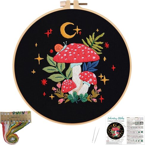 Nuberlic Sunflower Embroidery Kit for Beginners in Saudi Arabia