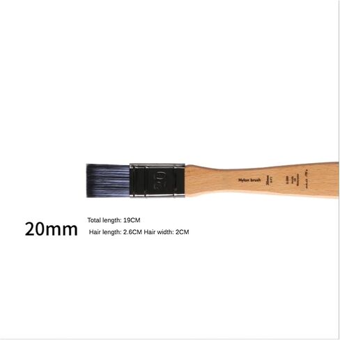 5Pcs Flat Head Oil Painting Acrylic Row Brush Gouache Watercolor Artist Paint Wall Painting Nylon Hair Beech Rod Clean Brush in Saudi Arabia