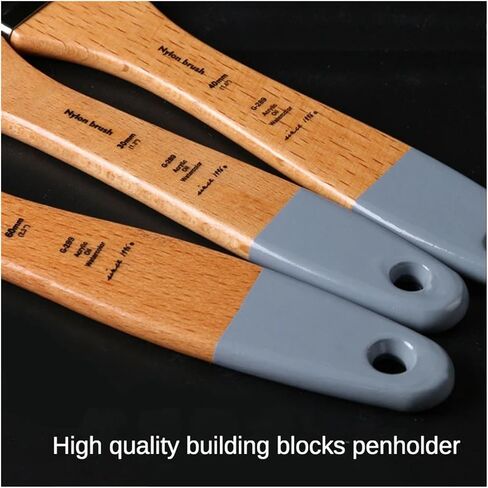 5Pcs Flat Head Oil Painting Acrylic Row Brush Gouache Watercolor Artist Paint Wall Painting Nylon Hair Beech Rod Clean Brush in Saudi Arabia