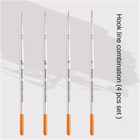 12models Imported Nylon Long Tail Line Brush Very Fine Cartoon Art Line Outline Detail Pen Digital Birch Watercolor Painting Pen in Saudi Arabia