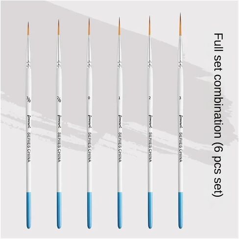 12models Imported Nylon Long Tail Line Brush Very Fine Cartoon Art Line Outline Detail Pen Digital Birch Watercolor Painting Pen in Saudi Arabia
