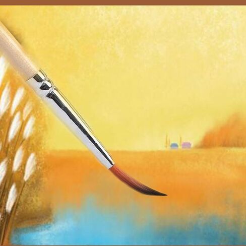 10 Nylon Hair Line Drawing Brush Stroke Oil Painting Pigment Acrylic Gouache Watercolor Long Pole Pen in Kuwait