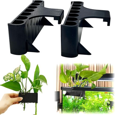 2PC 7 Holes Upgraded Aquarium Plant Holder, Aquatic Plants Cup for Tank in Saudi Arabia