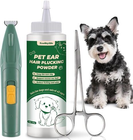 Dog Ear Hair Removal Tool with Ear Powder for Dogs Plucking in Kuwait