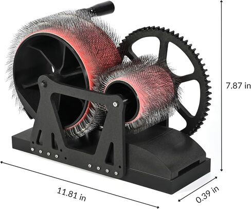 Manual Wool Carding Machine, Wool Felt Drum Carder for DIY Craft, Fast Color Mixing & Fiber Blending, Hand Crank Wool Carder for Carding Fibers and Making Felt Projects in Kuwait