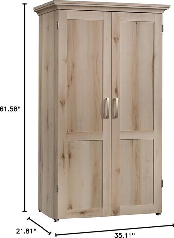 Sauder Miscellaneous Storage Craft & Sewing Armoire (Pacific Maple) HomePlus Two Door Storage Pantry Cabinet (Pacific Maple Finish) in Kuwait