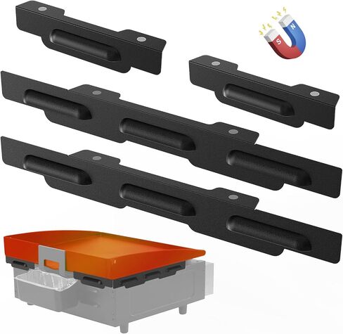 Wind Guards for Blackstone 17 In Griddle, Griddle Accessories Fit for Blackstone Griddle Grill, MeWeBlue 5019 Magnetic Stainless Steel Wind Screens Protect Flame Hold Heat, Compatible with Hood, Black in Kuwait