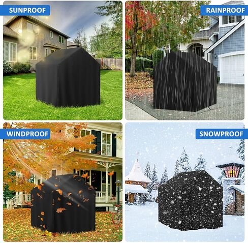Outdoor Kids Playhouse Cover, 43" L x 47" W x 55" H Waterproof Cover for Backyard Wooden Playhouse, Heavy Duty Oxford Fabric All-Weather Protection with Zipper in Saudi Arabia