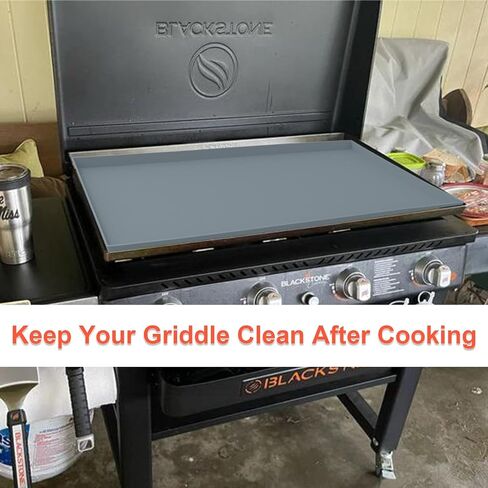 17" Silicone Mat for Blackstone Griddle Top, 100% Silicone Protective Mat Cover for Blackstone, Heavy Duty/Non Stick/Reusable Food-grade Silicone Grill Mat Protect Your Griddle from Dirt & Rust in Kuwait