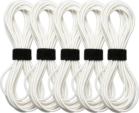 ARTCXC 5Pcs x 4.4Yard 2.5mm Round Elastic String Cord for Sewing in Saudi Arabia