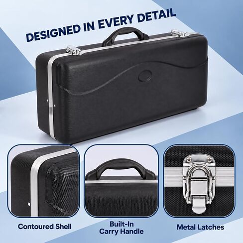 SKY Lightweight ABS Case for Modern Standard Alto Saxophone, Black in Saudi Arabia
