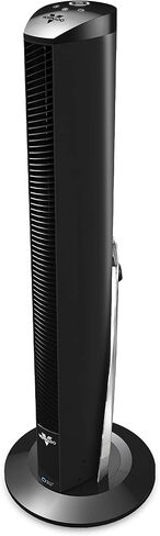 Vornado OSCR37 AE Oscillating Tower Fan and Air Circulator, Works with Alexa, Whole Room, Black, A Certified for Humans Device in Saudi Arabia