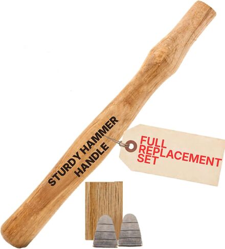 2 pack Wood Sledge hammer handle replacement for 2, 3 and 4 lb Complete Set with Wooden and Steel Wedges - Wood replacement ball pien hammer handle - Wood tool handle - Wooden handle hammers in bulk in Kuwait
