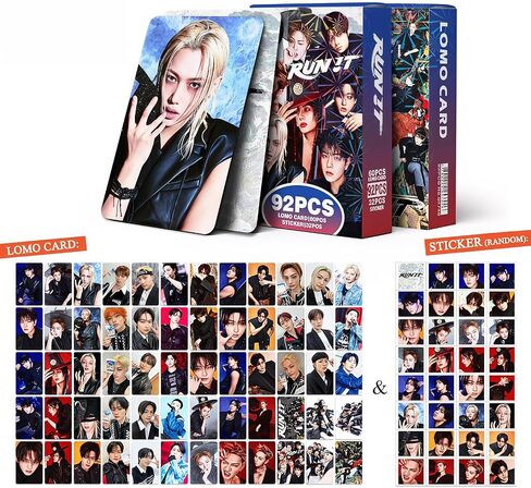 PYAJUU Stray Kids RUN IT Album Photocards 92PCS K-POP This and That Album Lomo Cards Gift for STAY Boys and Girls Straykids Merch 2026 Greetings Cards in Saudi Arabia