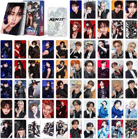 PYAJUU Stray Kids RUN IT Album Photocards 92PCS K-POP This and That Album Lomo Cards Gift for STAY Boys and Girls Straykids Merch 2026 Greetings Cards in Saudi Arabia