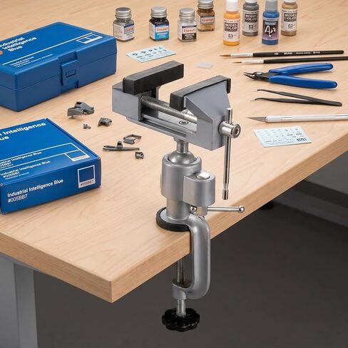 Fasmov Swivel 3" Universal Table Vise Tilts Rotate 360° Universal Work, Table Vice Portable for Workbench, Home, Drilling, Woodworking, and More, Green in Kuwait