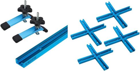 POWERTEC 48-Inch Universal T-Track Bundle with Hold-Down Clamps and Intersection Kits in Kuwait