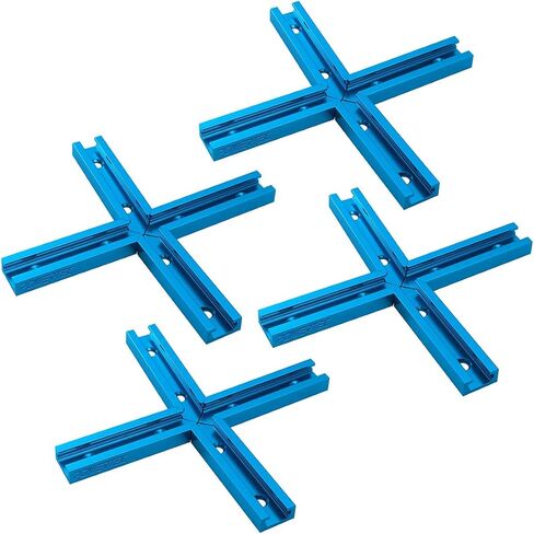 POWERTEC 48-Inch Universal T-Track Bundle with Hold-Down Clamps and Intersection Kits in Kuwait