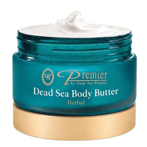 Premier Dead Sea Aromatic Body Butter- Herbal, anti aging skin care, moisturizer, hydrating shea butter, stretch mark cream, firming, age spots, neck & Décolleté, lightweight & silky, 5.95Fl.oz in Kuwait