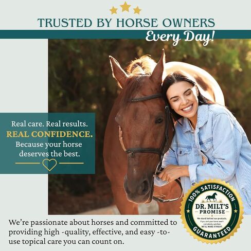 Dr. Milt's Horse Liniment with Epsom Salt & Arnica Fast-Absorbing Cooling Gel for Horses Daily Muscle & Joint Care Non-Greasy Formula Veterinarian Developed 1 Full Size - 8oz in Kuwait