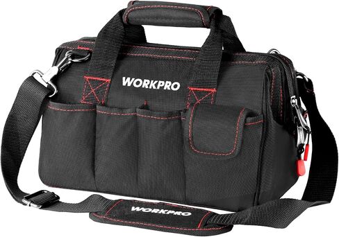 WORKPRO 16-inch Close Top Wide Mouth Tool Storage Bag with Water Proof Rubber Base, W081022A, 16" in Kuwait