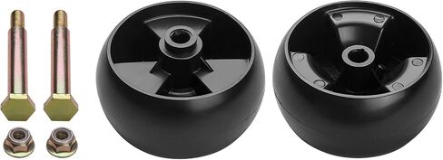734-04155 Deck Wheels Fit for Cub Cad Mower - Deck Roller Gauge Wheels Compatible with Cub Cad Troy Bilt Craftsman HU Lawn Mower Tractor, Work with 42" 46" 48" 50" 54" Deck, Replaces for Toro 112-0677 in Kuwait