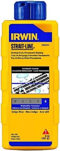IRWIN Tools STRAIT-LINE 64901 Standard Marking Chalk, 8-ounce, Blue (64901) in Kuwait