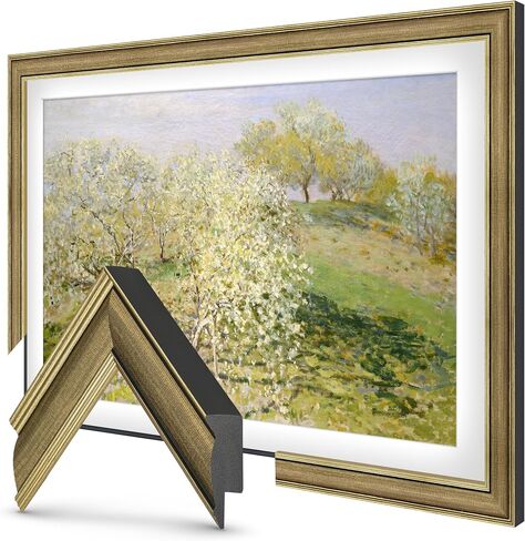 Industrial Brass 3" Deco TV Frame for Samsung The Frame/Pro TVs in Kuwait