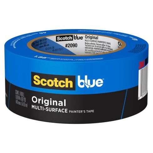 ScotchBlue Original Multi-Surface Painters Tape, 2 Inch Wide (1.88 in. x 60 Yds), 1 Roll Blue Paint Tape Protects Surfaces & Removes Easily, Masking Tape for Indoor and Outdoor Use (2090-48NC) in Kuwait
