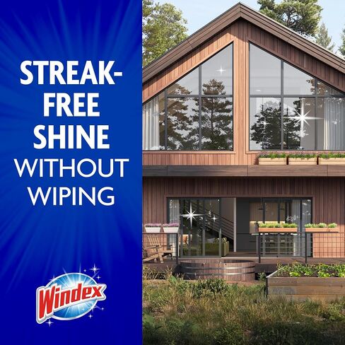 منظف ​​مركّز للزجاج والفناء الخارجي من Windex، 2 قيراط، 32 أونصة سائلة in Kuwait