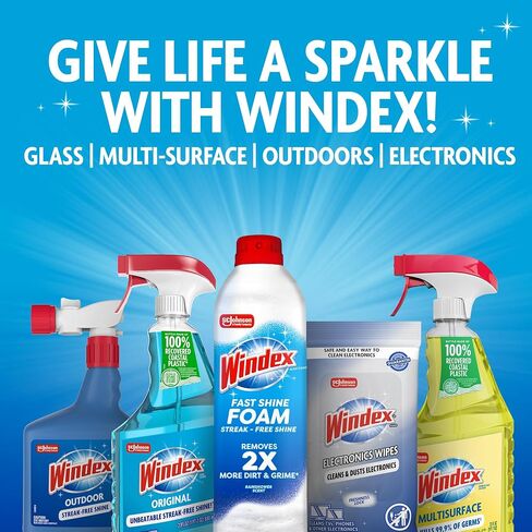 منظف ​​مركّز للزجاج والفناء الخارجي من Windex، 2 قيراط، 32 أونصة سائلة in Kuwait