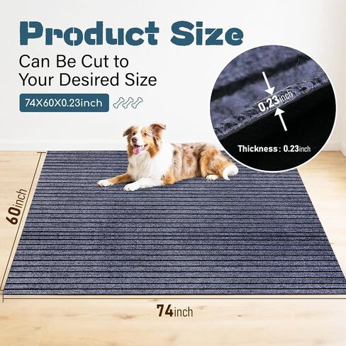 60"X 74" X 0.2'' Waterproof Mat for Under Dog Crate, Floor Protector Mat in Saudi Arabia