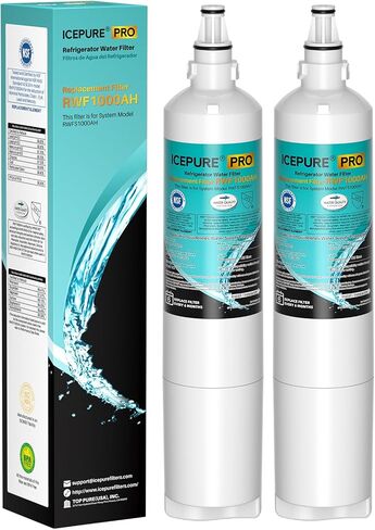 ICEPURE PRO 5231JA2006A NSF 53&42 Certified Refrigerator Water Filter Replacement for LG LT600P, Kenmore 46-9990, 5231JA2006B, 5231JA2006E, LT600P-B, 469990, FML-2, LFX25975ST, LFX25960ST, 2PACK in Kuwait