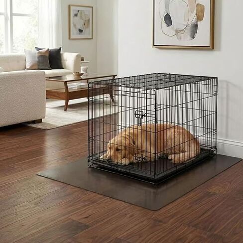 Dog Crate Mat 48x30 Inch, Waterproof Floor Protector for Hardwood & Carpet in Kuwait