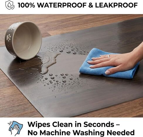 Dog Crate Mat 48x30 Inch, Waterproof Floor Protector for Hardwood & Carpet in Kuwait