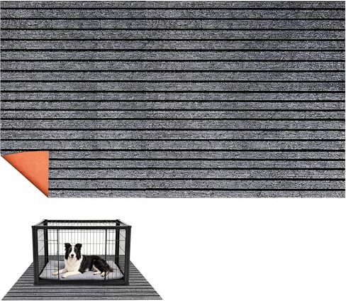 Non-Slip Extra Large Gray Waterproof Dog Crate Mat,45.28" x 59.06" x 0.23" in Saudi Arabia