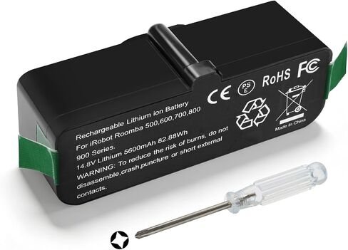5200mAh Vacuum Cleaner Battery Replacement Parts for iRobot Roomba 500 510 530 531 532 535 536 540 550 600 614 615 620 640 652 660 665 670 671 675 680 700 760 770 800 860 870 R3 Pet 900 960 74.88WH in Saudi Arabia