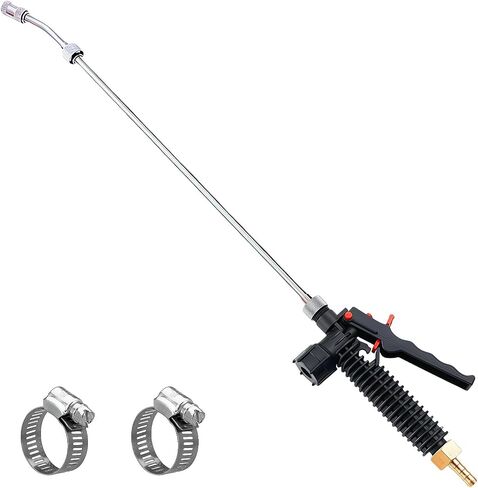 29 Inches Sprayer Wand,Adjustable Universal Sprayer Wand with 3/8" Brass Barb, Stainless Steel Replacement Sprayer Wand with Shut off Valve in Kuwait